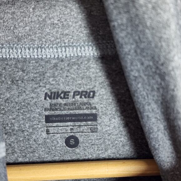 Nike Pro DriFit Womens Sz Small Side Tie Cowl Neck Thumb Holes Pullover Sweater - Picture 2 of 6